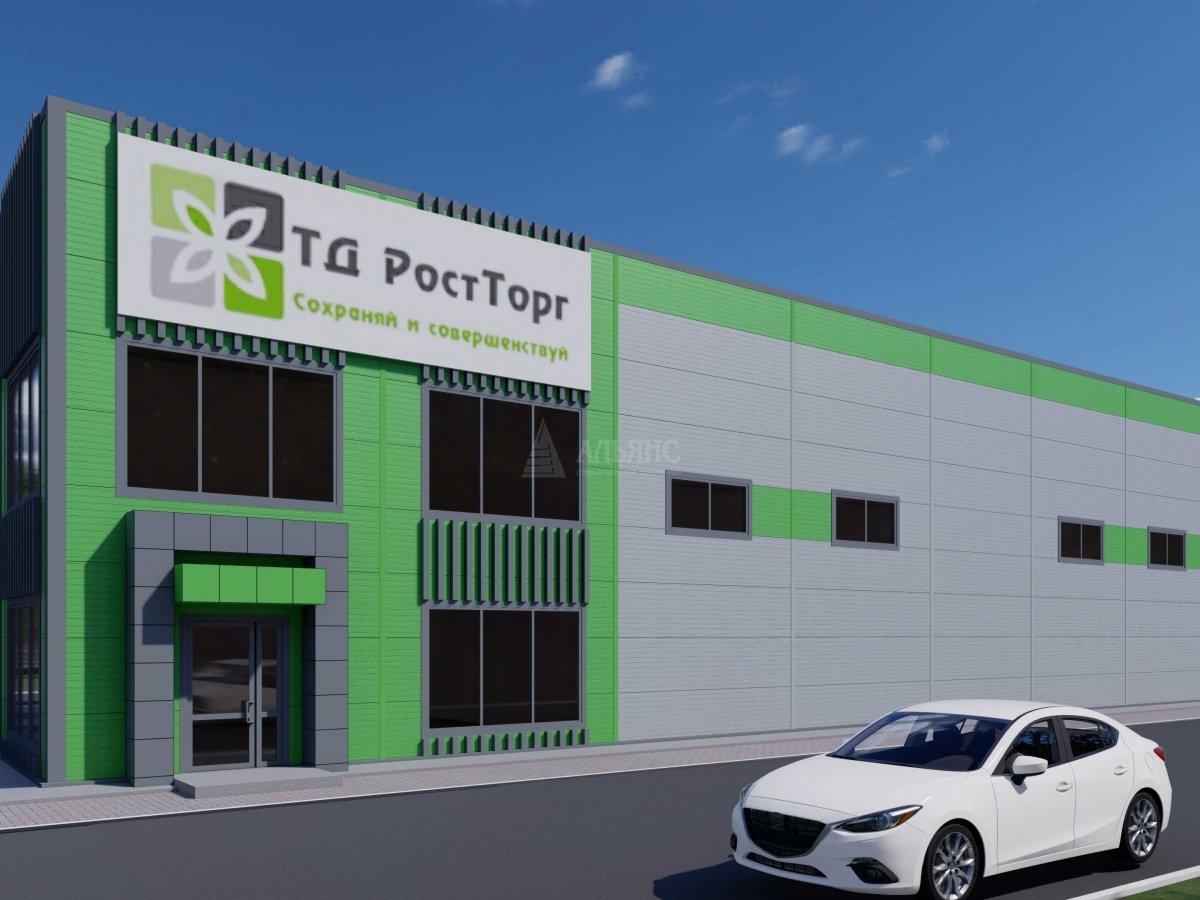 3D визуализация Магазин из сэндвич панелей - фото 5