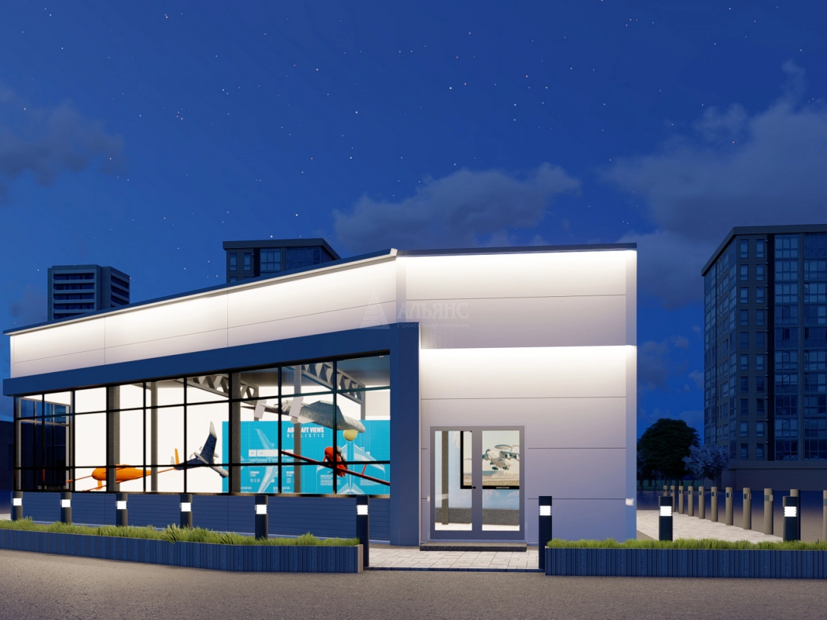 3D визуализация Проект музея из сэндвич-панелей - фото 7