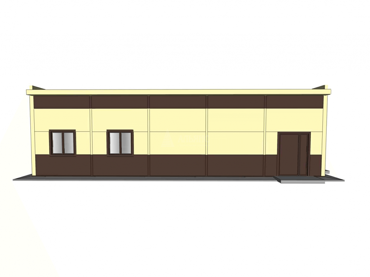 3D визуализация Кафе-столовая из сэндвич-панелей - фото 10