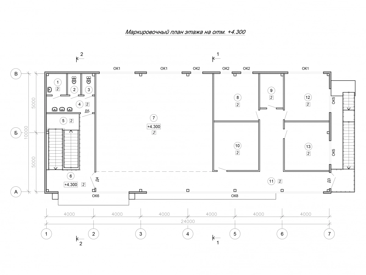 Планировка Офис из сэндвич-панелей -  фото 6