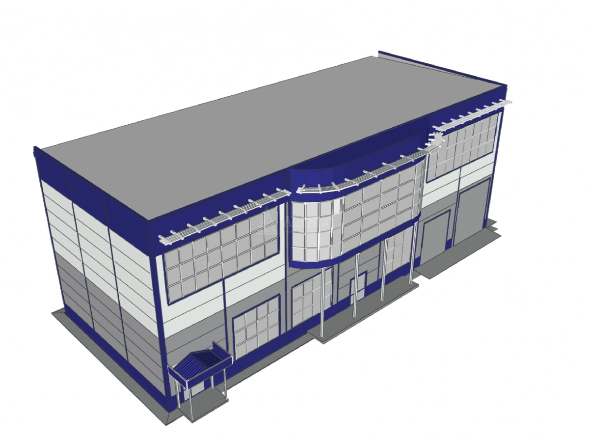 3D визуализация СТО из сэндвич-панелей - фото 5